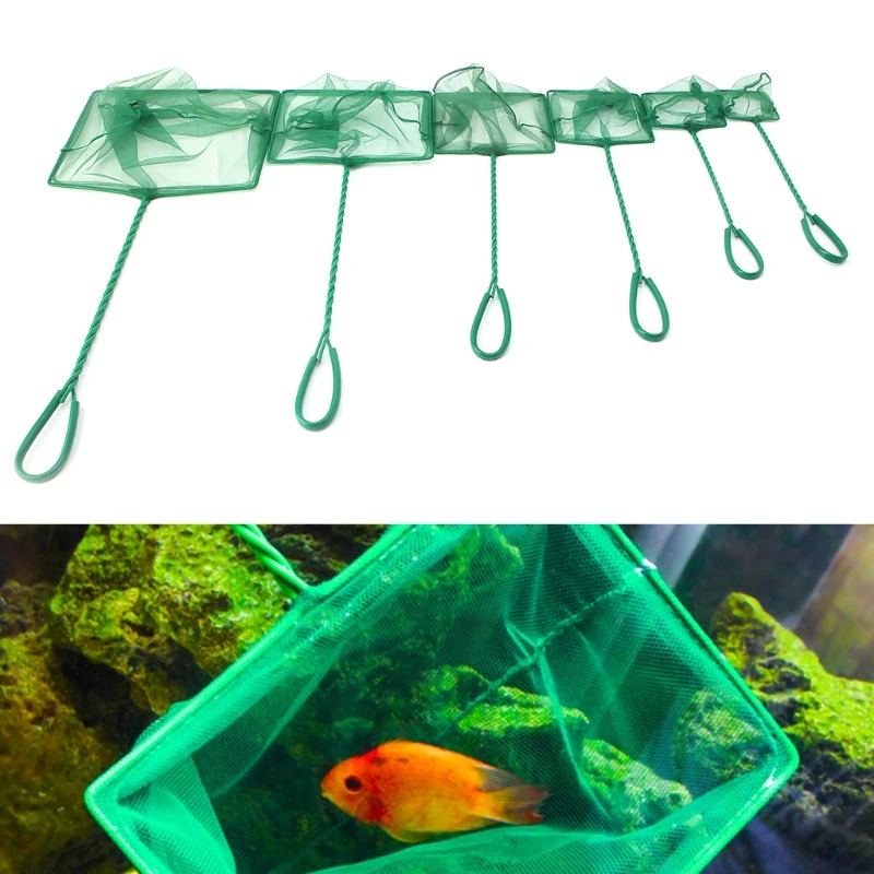Red pesca para pesca 3, 4, 5, 6, 8, 10 pulgadas, red fina para pescado, camarones, cómodo