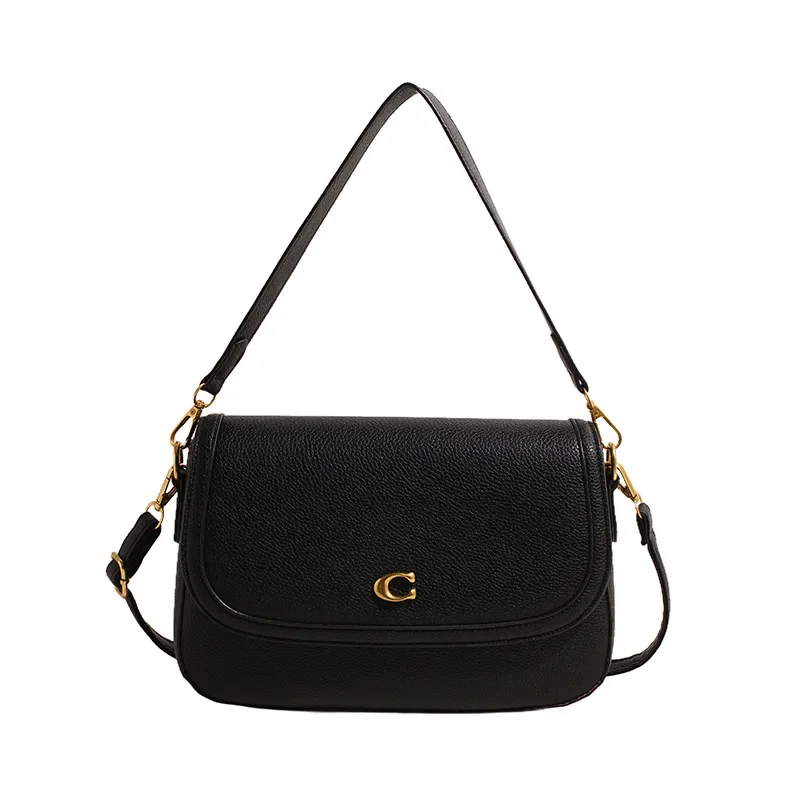 2025 New High-end Women's Shoulder Messenger Bags: Exuding Temperament, Versatile Retro Flip Small Square Designs