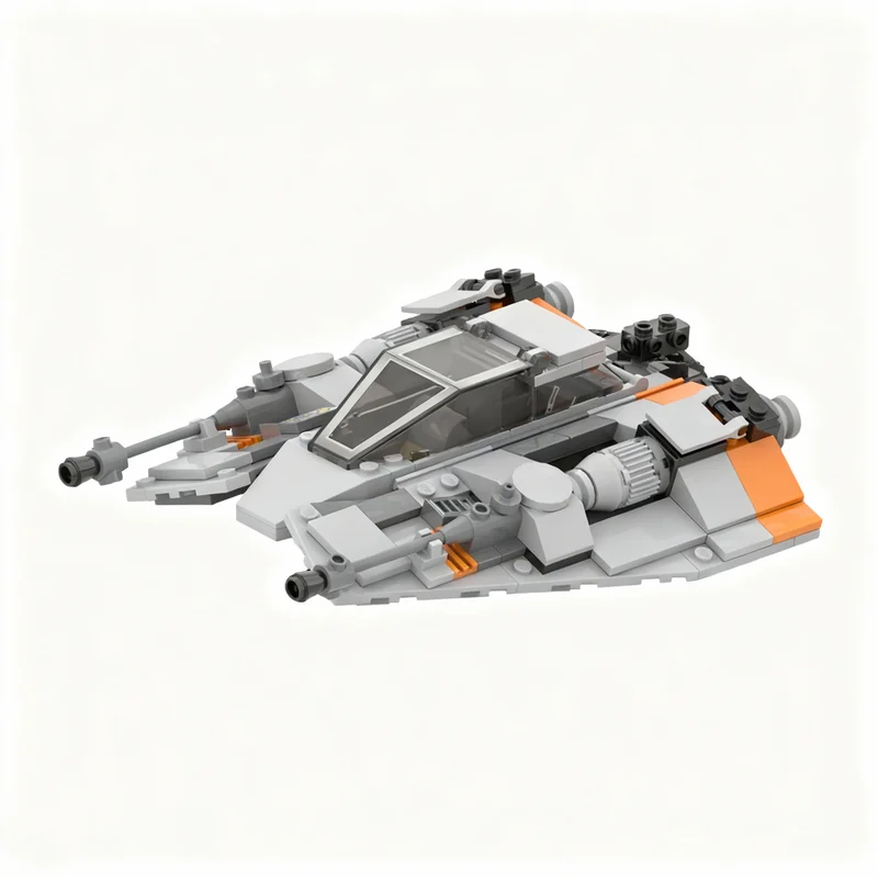 266pcs MOC T Snowspeeder Star Battle Model Building Blocks Construction DIY Creative Toys Festival Gifts Idea Education