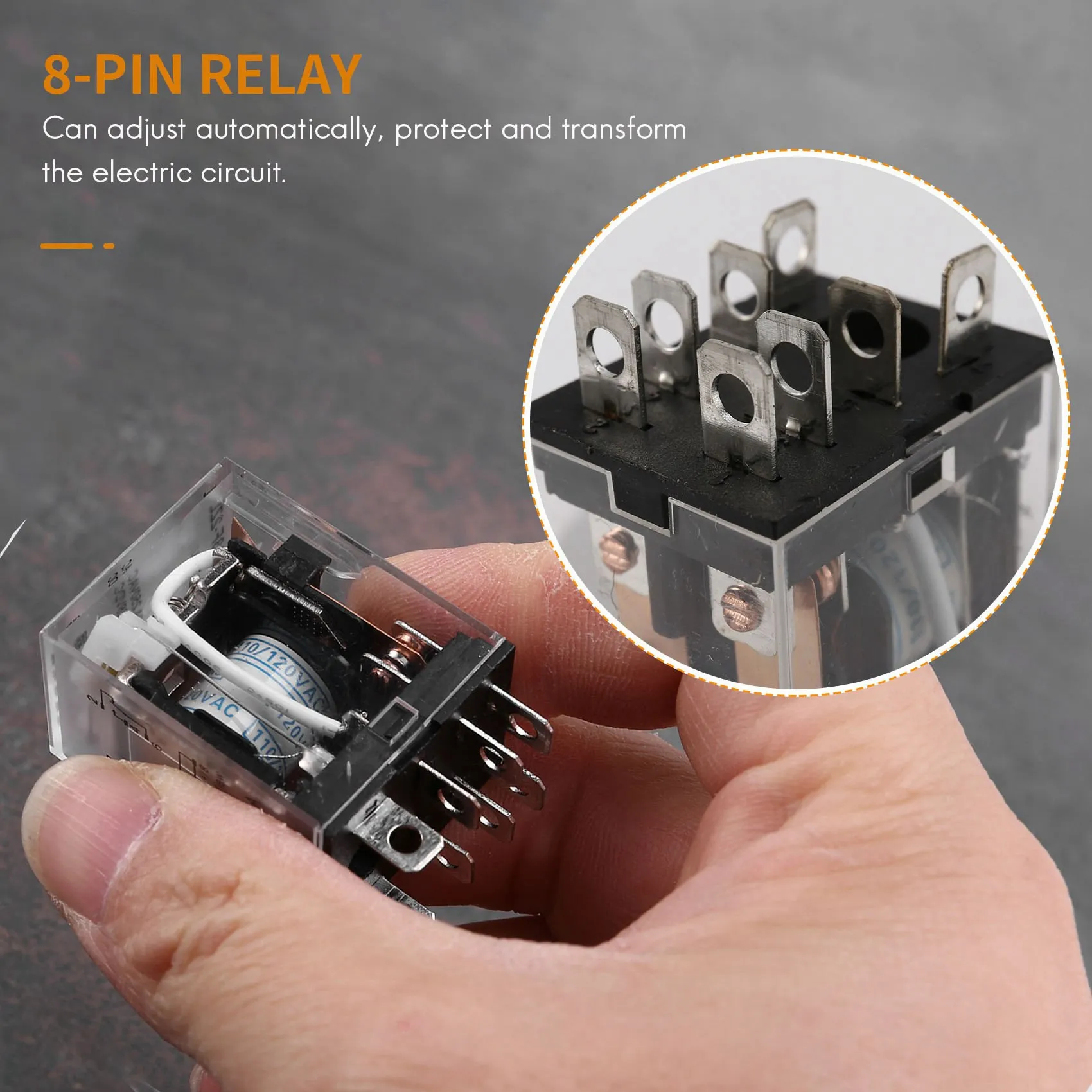 L77A JQX-13FL AC 110V Coil DPDT 8-Pin 8P Electromagnetic Power Relay