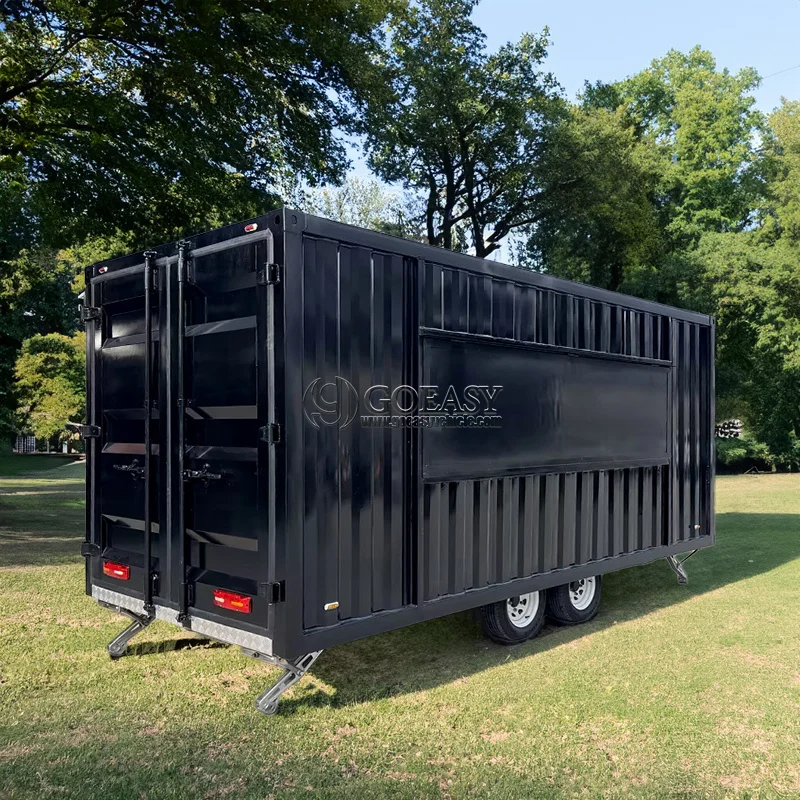 Popular Street Outdoor Fast Food Truck Crepes Snack Food Truck Mobile Kitchen Cooking Equipment Price in USA