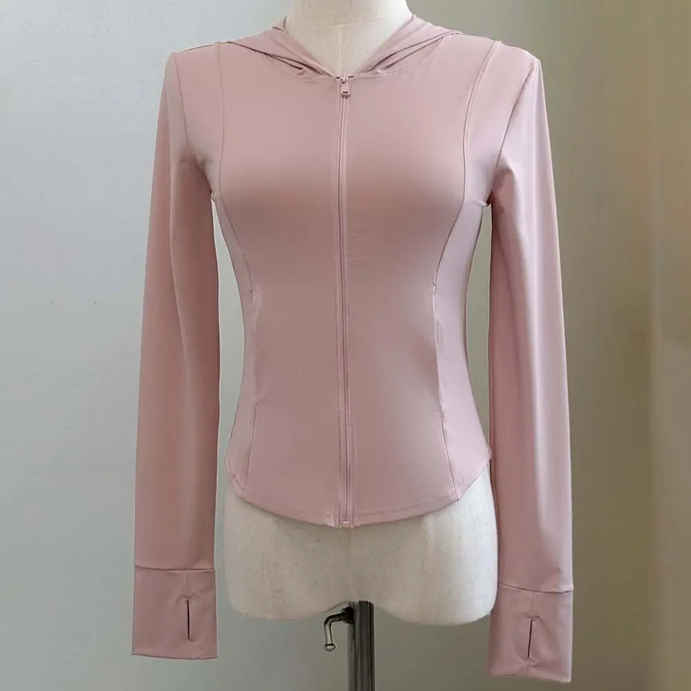Anti UV Summer Sunscreen Hoodie Shirt Solid Color Quick Dry Jacket Women Breathable Long Sleeve Sun Protection Sweatshirt