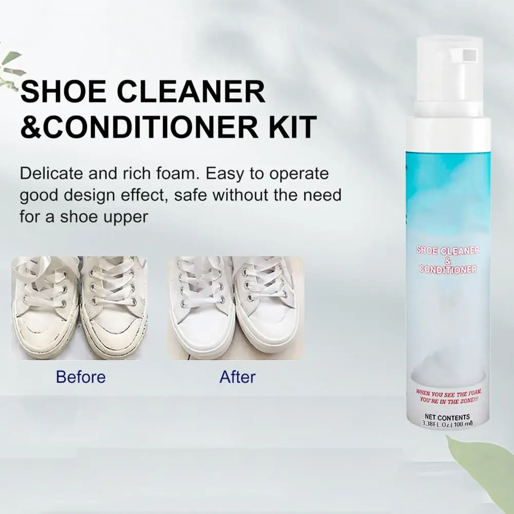 Shoes Dirt Removal Leather Shoe Cleaner High Efficiency Shoe Cleaner Kit for Whitening Removing Dirt for Washing for Shoes