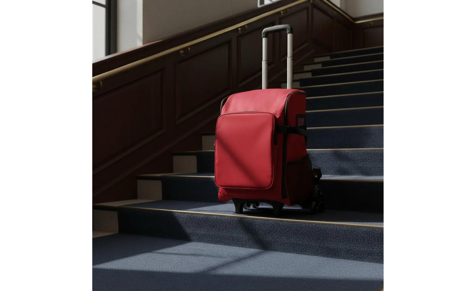 Rolling Cleaning Backpack Easy to Carry Housekeeping Trolley Bag Janitor Backpack with Wheels Sturdy Storage Gear Heavy Duty