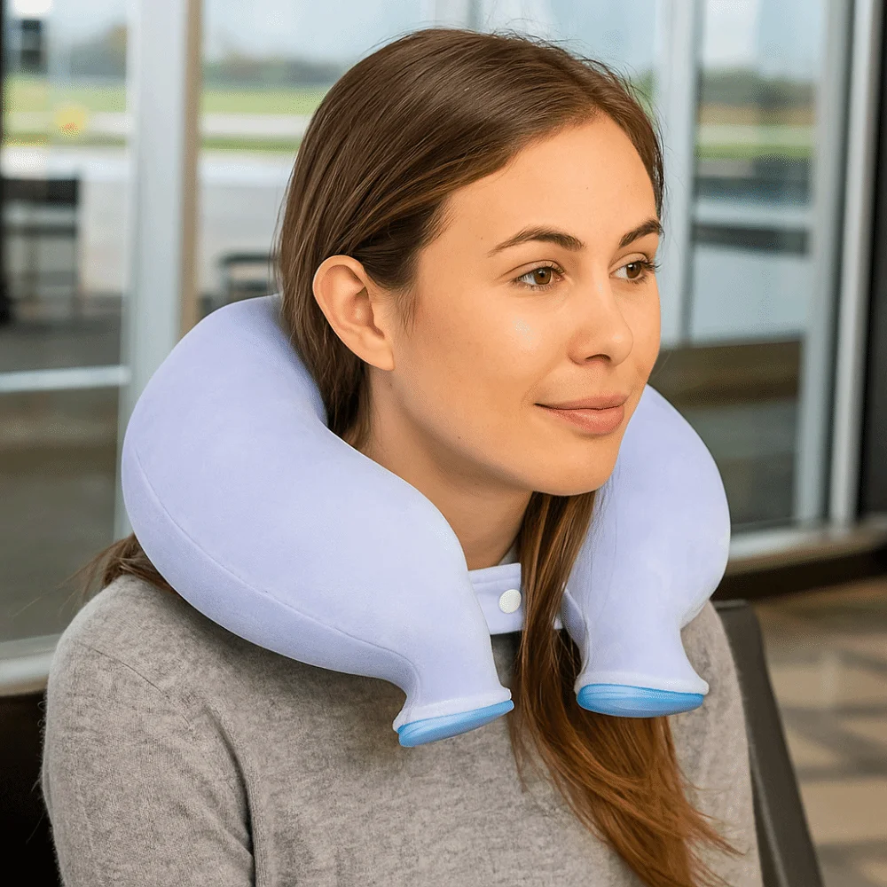 

Thickened U-shaped Hot Water Bag Portable Cold and Hot Use Neck Protector Leak-proof Reusable Hot-water Bag Neck Support