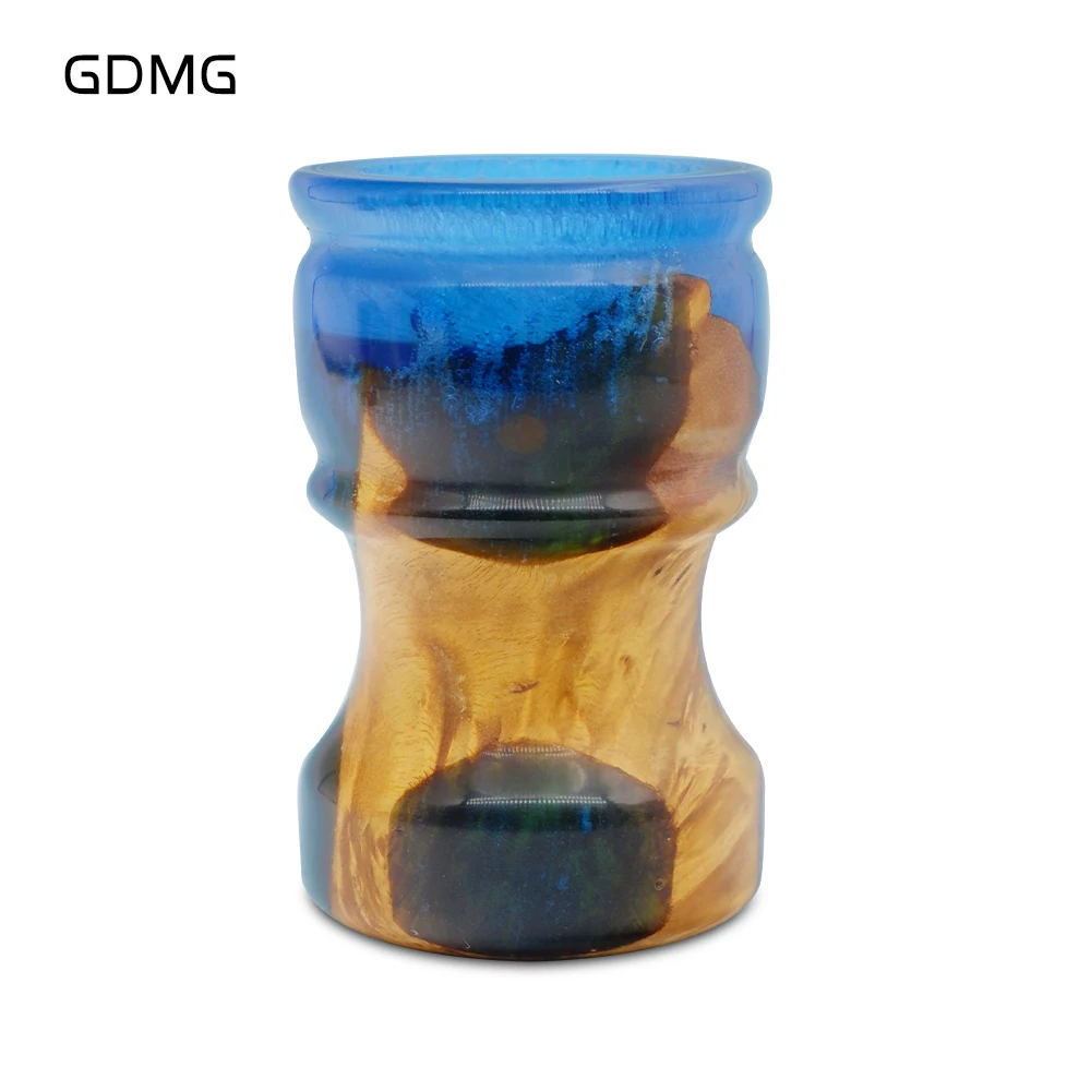 

GDMG Handmade Men's Shaving Brush Handle Resin and Wood Beard Cleaning Tools for Father Wet Shaving Customized Size