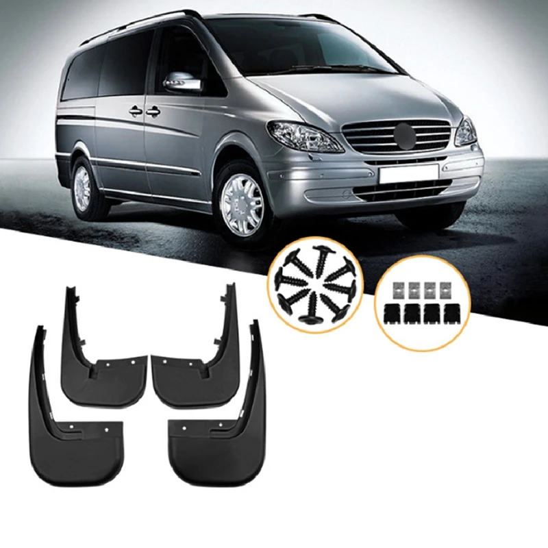 

Fender Mud Flaps Guard Splash Flap Black Mudflap Mudguard Accessories For Mercedes Benz Viano Vito 2005-2011