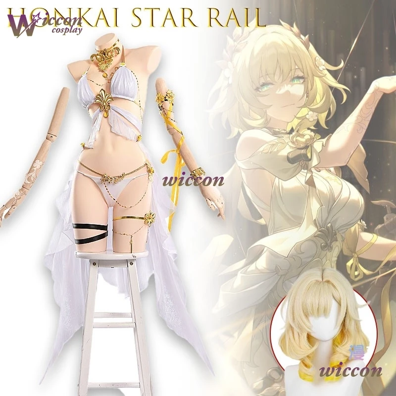 Aglaia Honkai Star Rail веерообразный купальник косплей костюм частная комната аниме наряд высокое качество сексуальный купальный костюм Хэллоуин