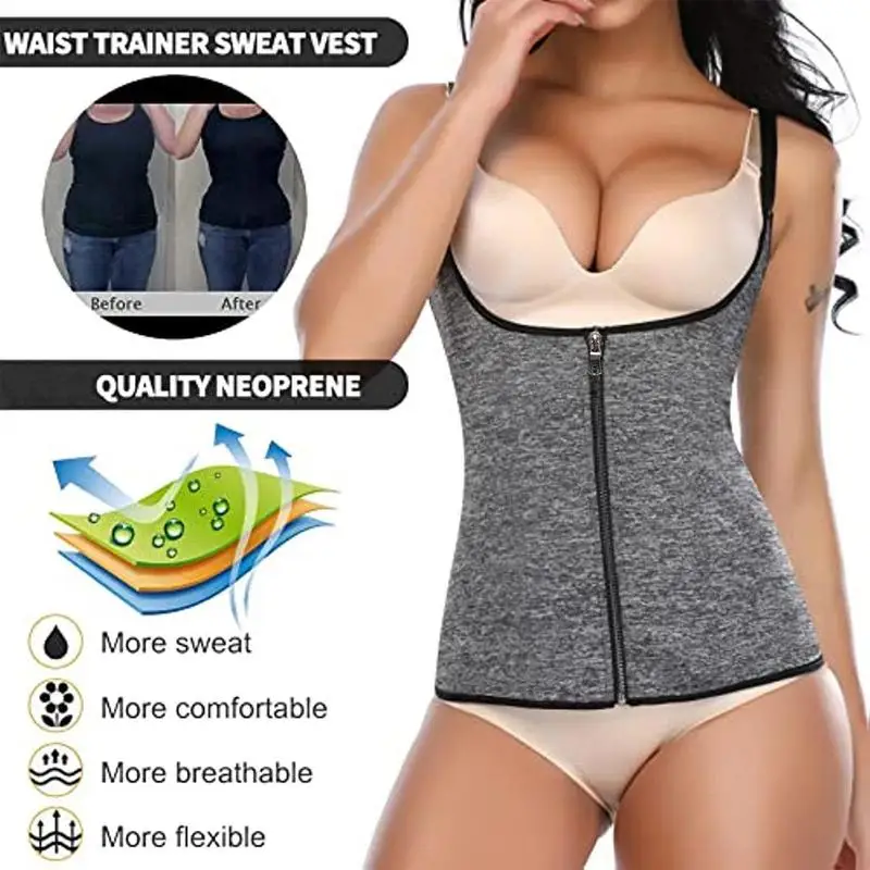 Waist Trainer Vest For Women Tummy Control Sport Workout Body Shaper Women's Sculpting Figure Supplies Suitable For Cycling