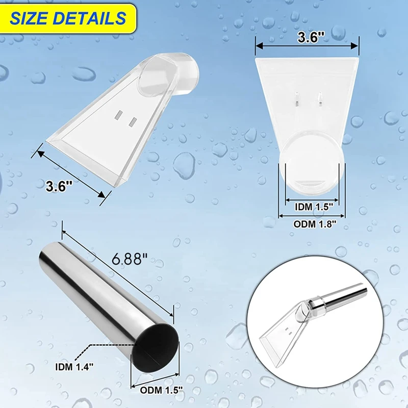 Extractor Hand Wand with Clear Head for Upholstery & Carpet Cleaning,Car Detailing Vacuum Wand for Portable Extractors A-A22U