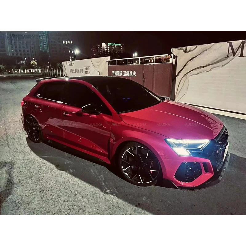 

New Arrival Den Dry Carbon Side Skirts Front Bumper Lip Splitter Rear Spoiler Front Canards Body Kits RS3 (8Y)