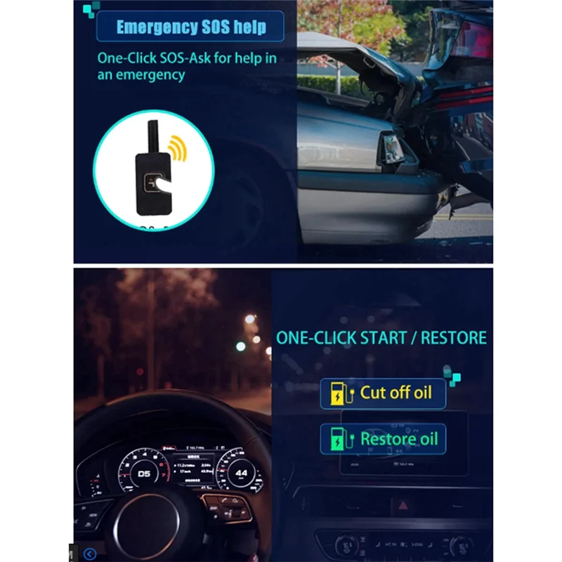 

Cj Car Tracker Car Motorcycle SOS Voice Monitor ACC Status Power Off SMS Alarm Shock Move Call Cut Oil Locator CJ790D