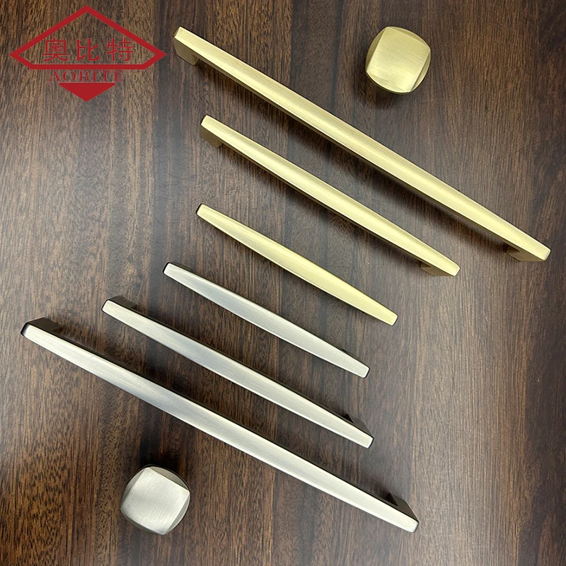 

AOBT Door Gold Handles Kitchen Cabinet Storage Closet Knobs Furniture Handle Kitchen Item Cupboard Drawer Dressers Wardrobe Pull