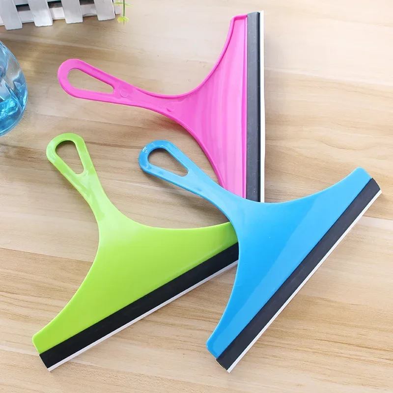 1PC Simple Durable Window Mirror Car Windshield Squeegee Glass Wiper Silicone Blade Cleaning Shower Screen