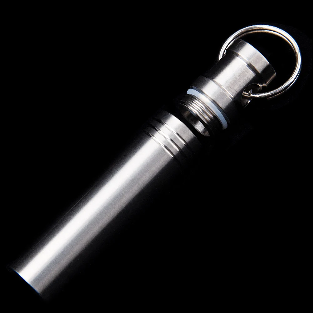 合金密閉ボトル,ミニ防水,ポータブル,屋外用,キーホルダーデザイン,edc,小型オブジェクト用