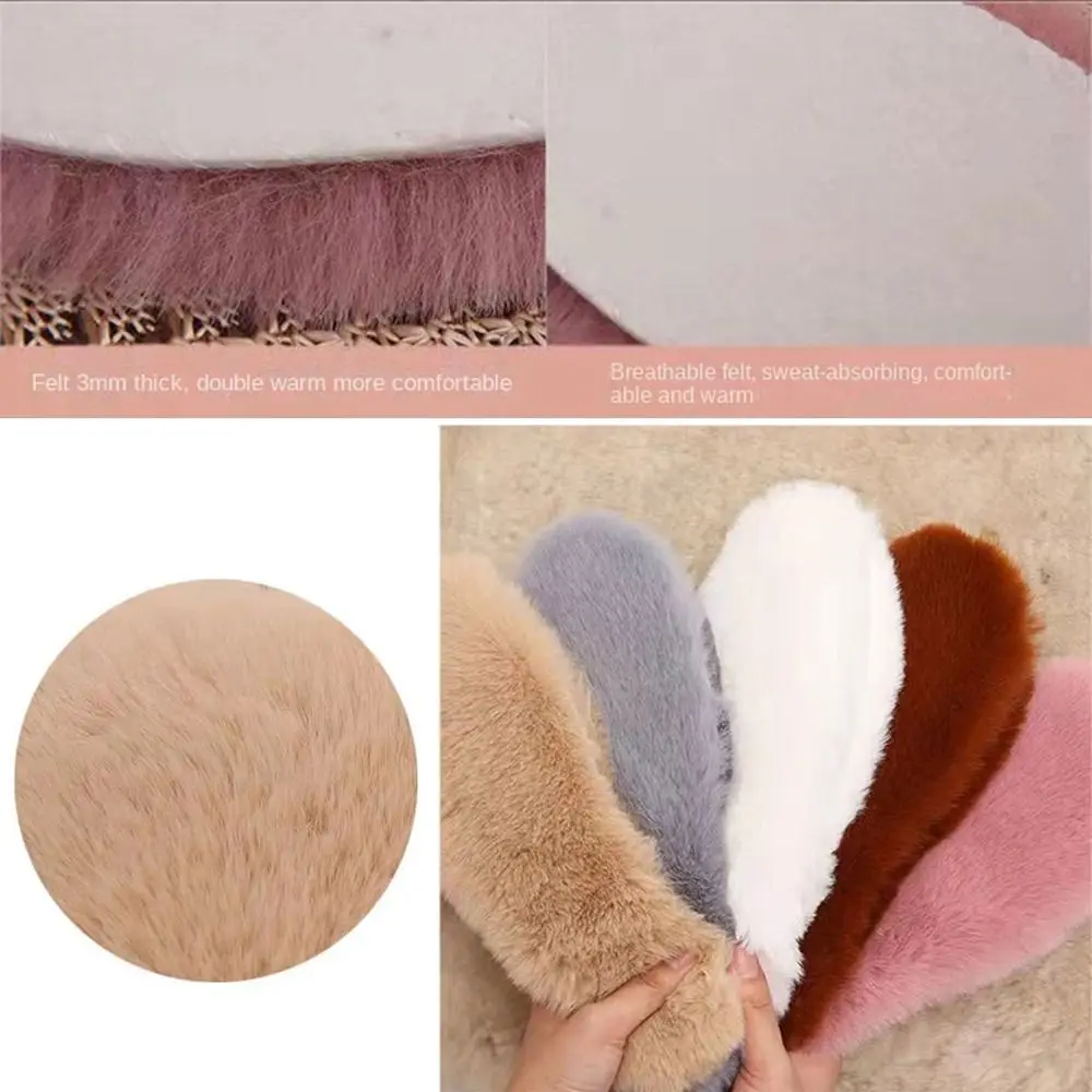 Winter Imitation Rabbit Running All-in-one Warm Insoles For Shoes Fur Insoles Massage Cushion Shoes Insole Orthopedic Insoles