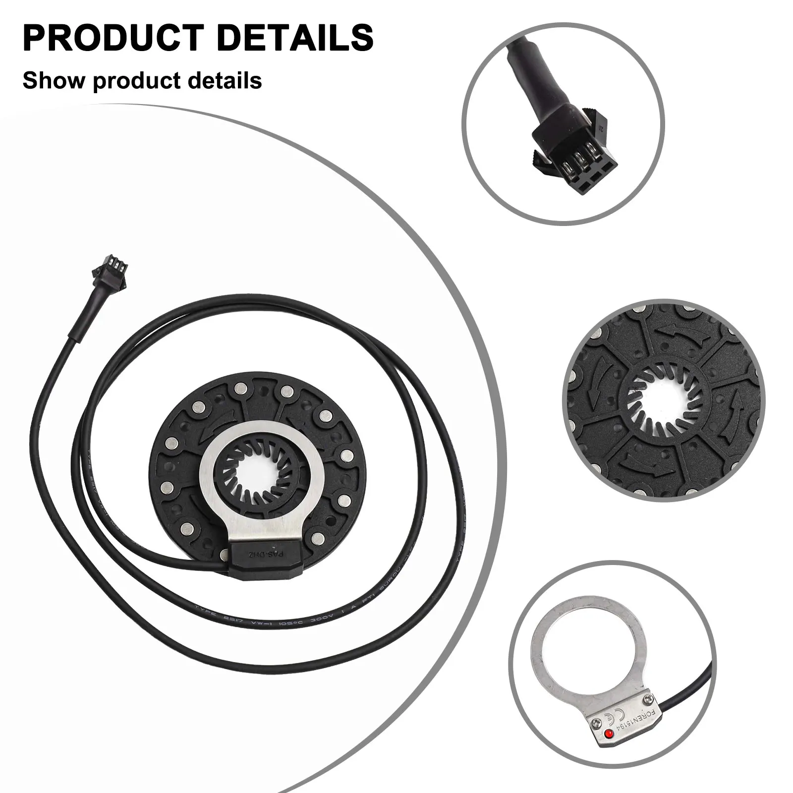 

Для езды на велосипеде для дождливых поездок Датчик помощи педали 36 В 48 В Датчик Сильное качество сборки Универсальная совместимость напряжения
