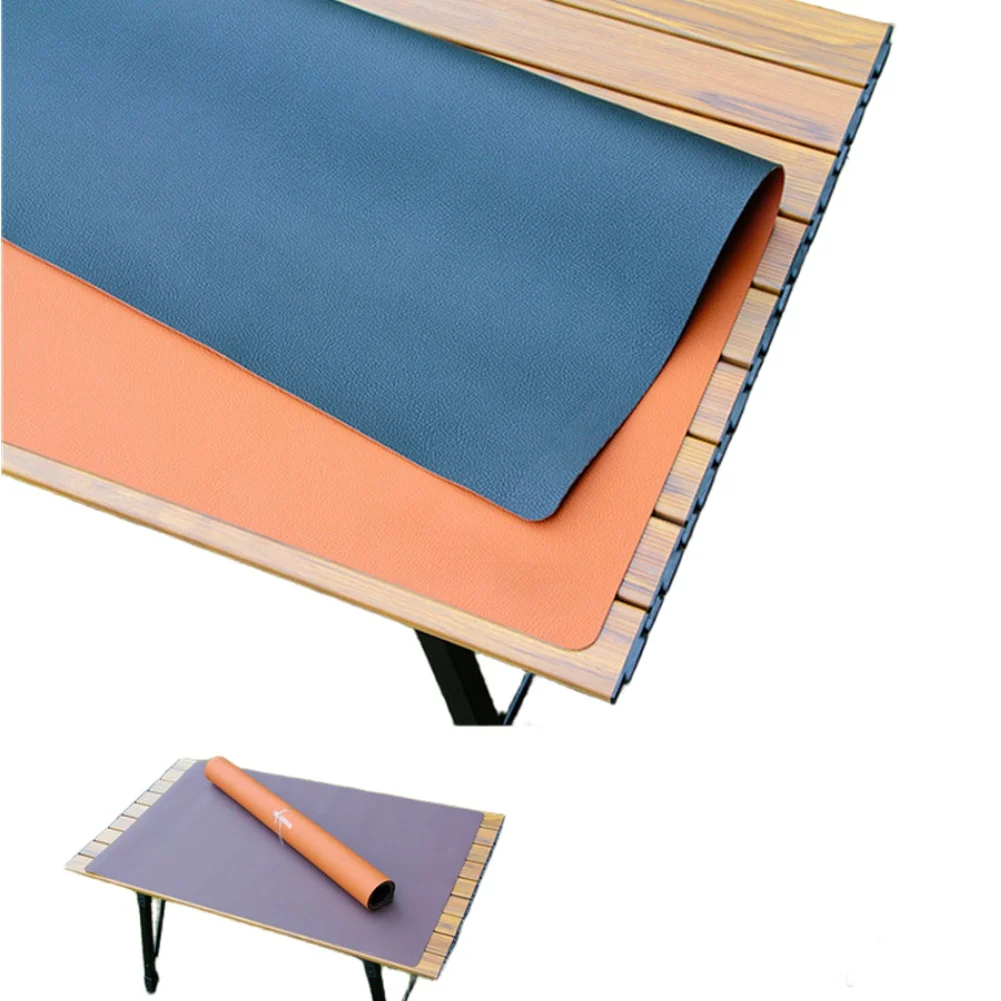 outdoor-camping-mat-for-table-non-slip-heat-resistant-pvc-leather-pad-80x50cm-orange-dual-sided-easy-clean-portable