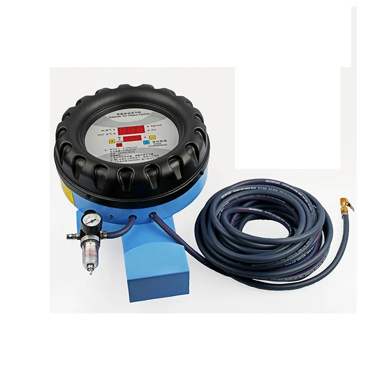 

Lcd Screen Display Truck Car Tire Inflation Station Wall Mounted Tire Air Inflator
