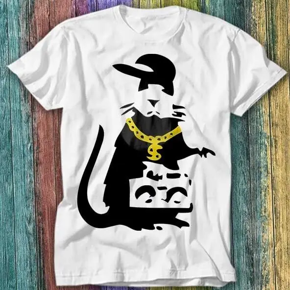 Banksy Gangsta Rat Mouse Mice T Shirt Top Tee 485