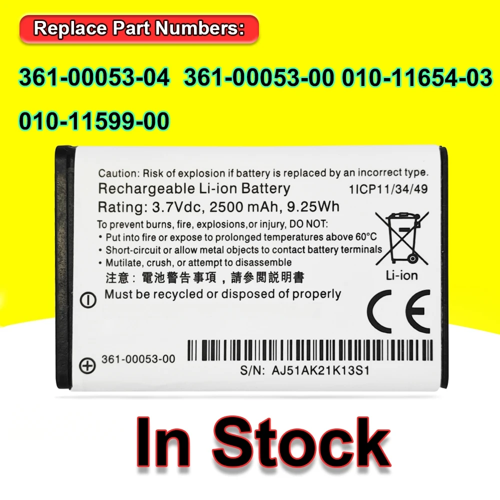 361‑00053‑04 361‑00053‑00 Battery For Garmin Montana 600 600T 650 650T 680 680T Monterra Alpha 100 Alpha 200i GPS Handheld