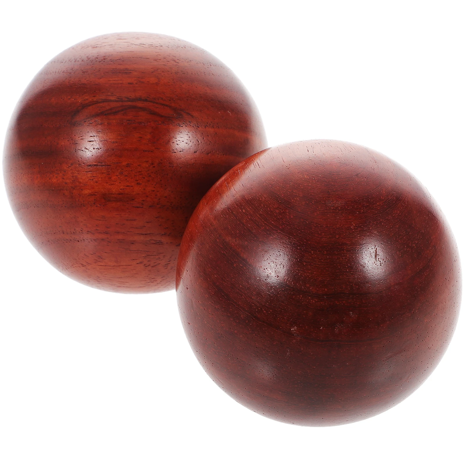 

1 set Hand Massage Roller Balls Wooden Exercise Tool for Hand Training Small Wood Ball Relaxation Aid Brown