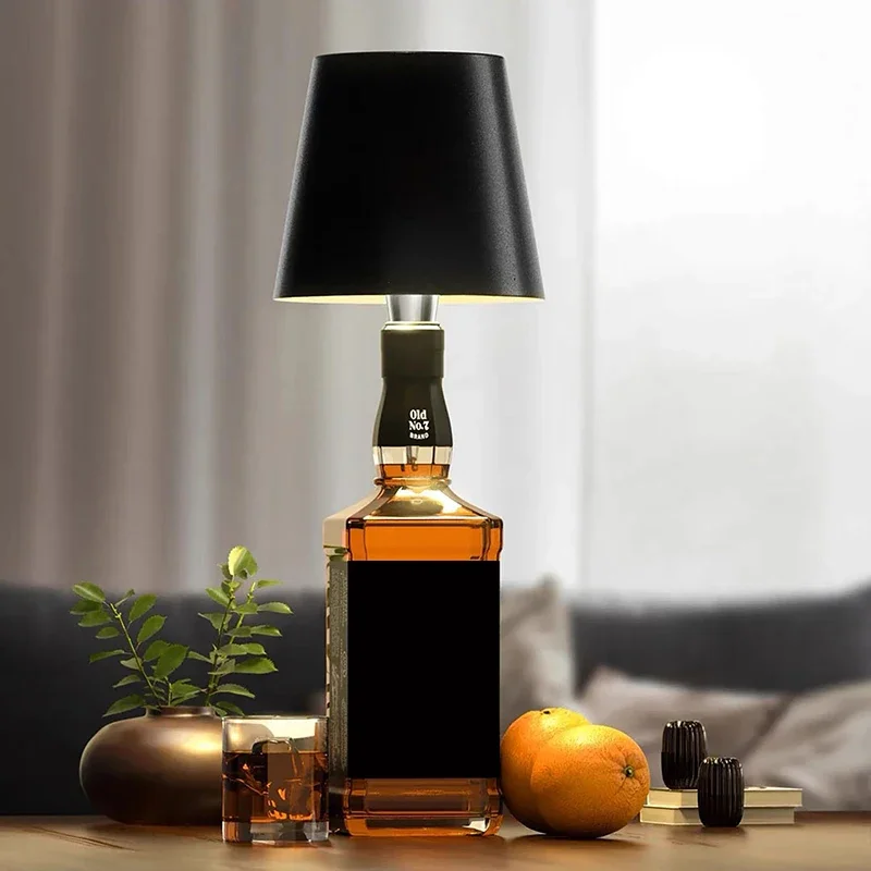 Wine cellar light 3 Colors Infinite Dimming USB Charging Wireless Touch LED Desk Lamp Any bottle for a bar restaurant
