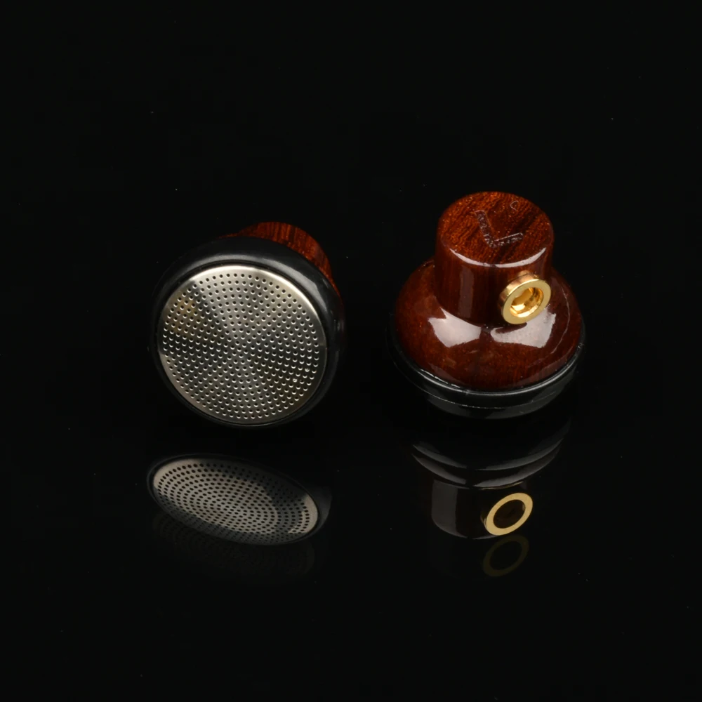 Tiandirenhe mmcx fones de ouvido diy madeira de pêra chinesa artesanal adequado para shure se215 fones de ouvido de graves planos para iphone/mi