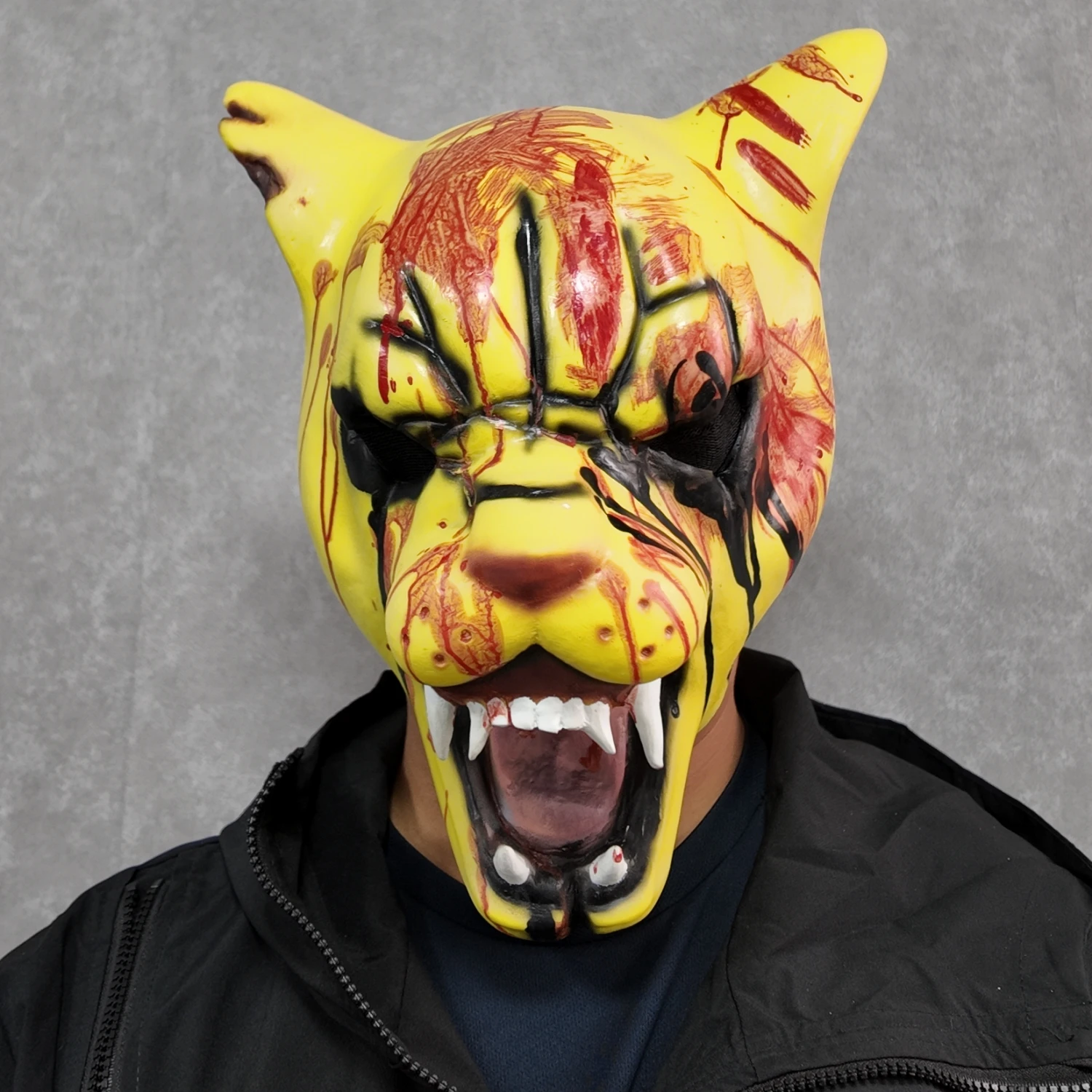 

Hotline Cosplay Miami Tiger Tony Mask Breathable Comfortable Design for Adult & Kids Halloween Party Essential Costume Accessory