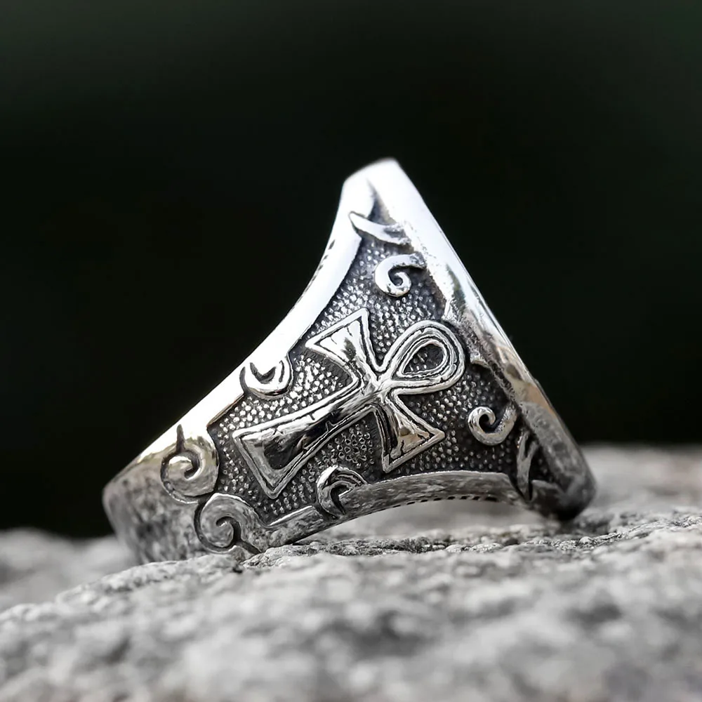 new Vintage Cool Stainless Steel Eagle Man Ring With A Coat Of Arms Of The Russian Product High Quality FASHION Jewelry