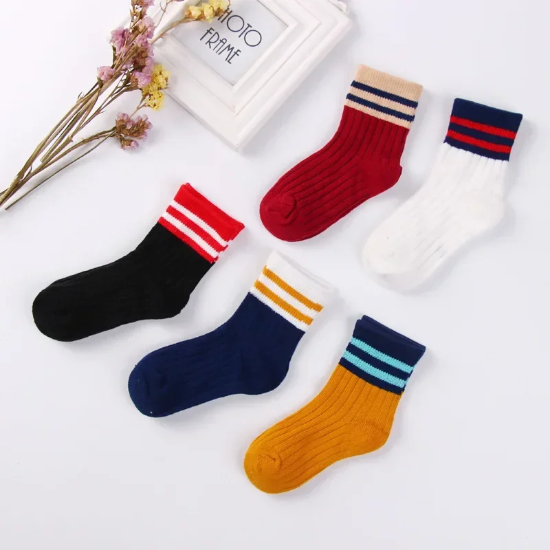 1 pair 1-12year Kids Socks Spring Summer Cotton Baby Socks Baby Baby Boys Girls Middle Socks Elementary School Socks Baby Boy