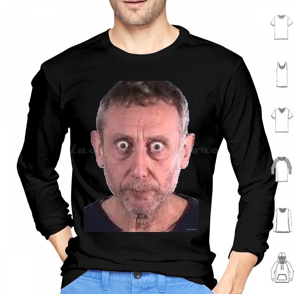 Michael Rosen Death Glare Hoodie cotton Long Sleeve Michael Rosen Ytp Youtube Poop