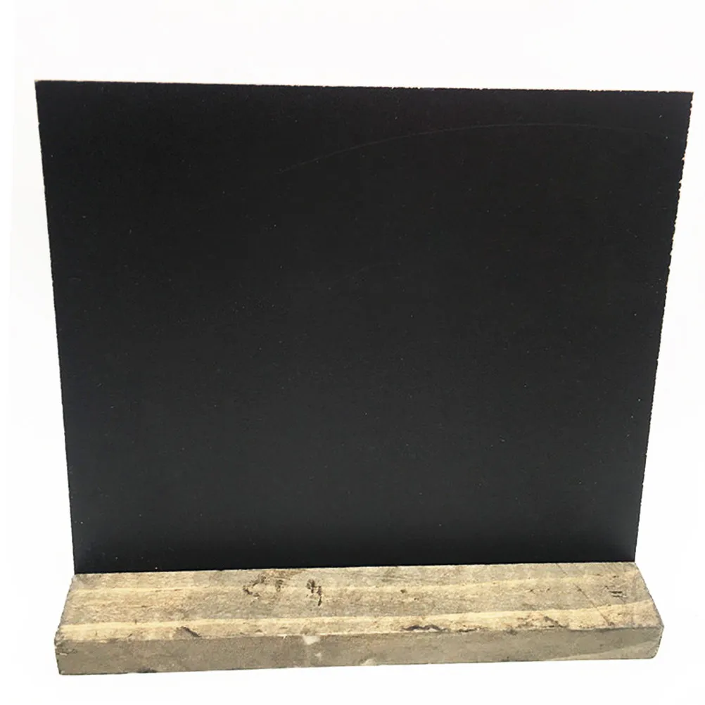 

10Pcs Mini Chalkboard Signs Tabletop Blackboard Wooden Frame Removable Base for Wedding Party Restaurant Cafe Drink Specials