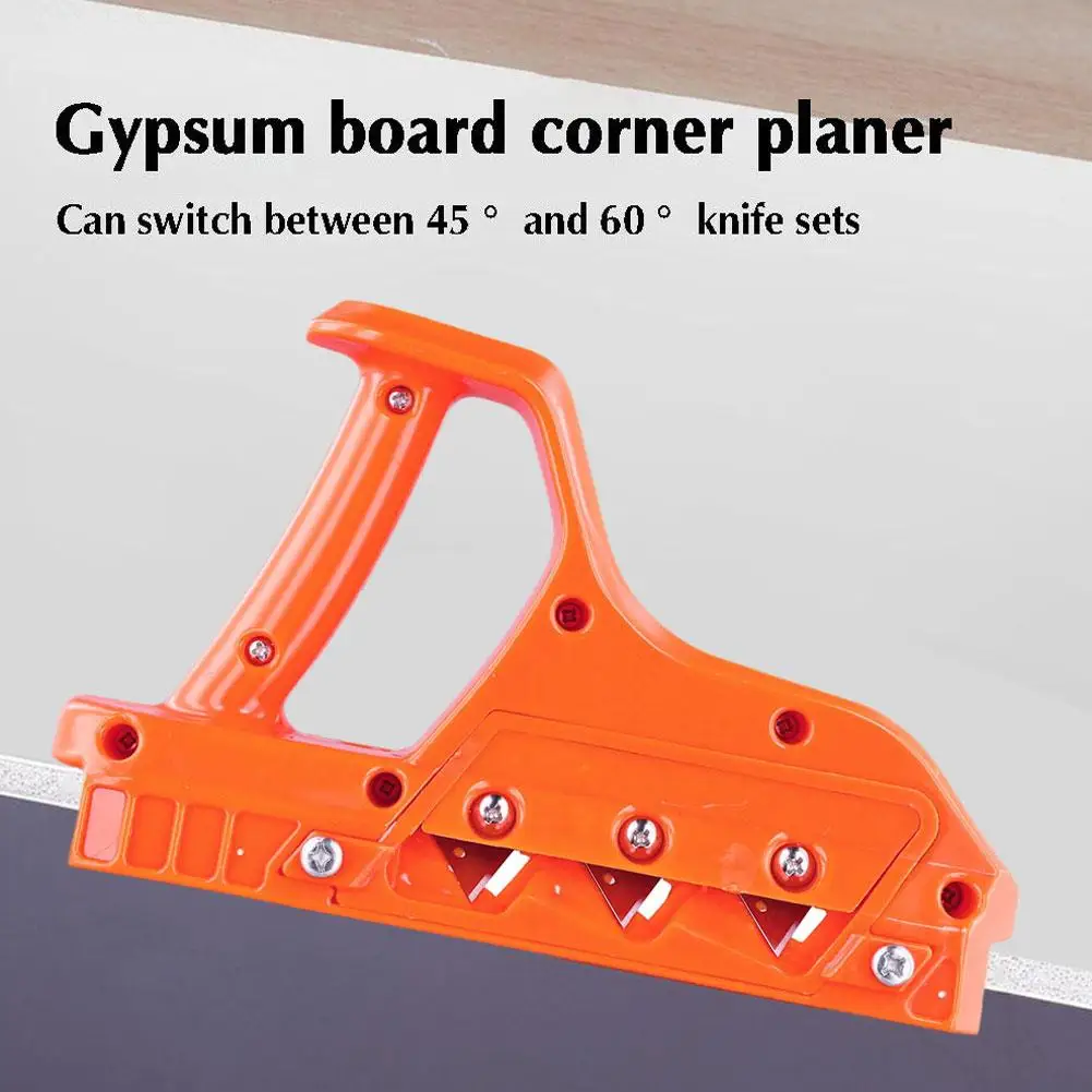 Plasterboard Quick Cutter, Gypsum Board Hand Plane, Drywall Edge Chamfer, Woodworking Cutting Tool, 45 °, 60 ° Trimmer Hand Tool