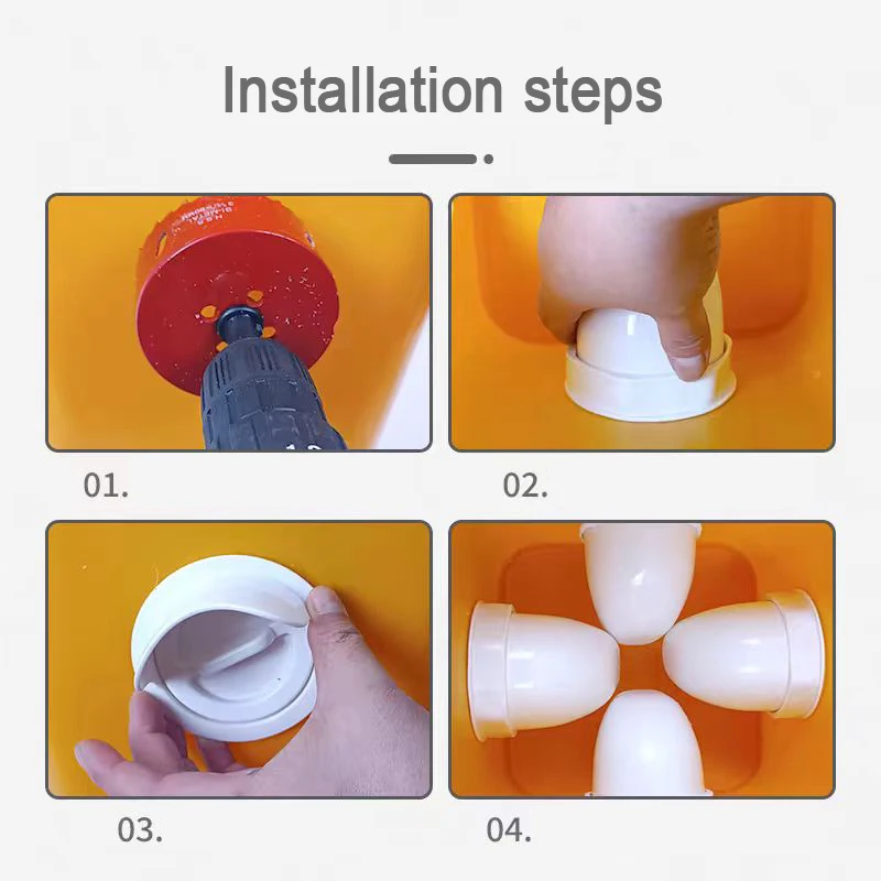 Chicken Feeder Poultry Feeder For Bucket Tank Barrels Bins Gravity Feed Kit Troughs DIY Rainproof Feeder Port Kit