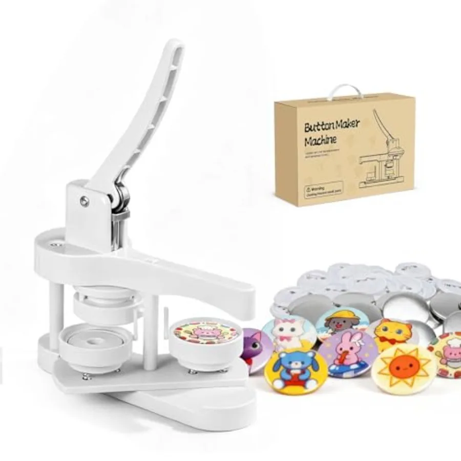 

2026 Liter 3-in-1 Meter Meter White 58mm with 50 Push-Thru Parts No Assembly and Hipster Cutter (White) (58mm)