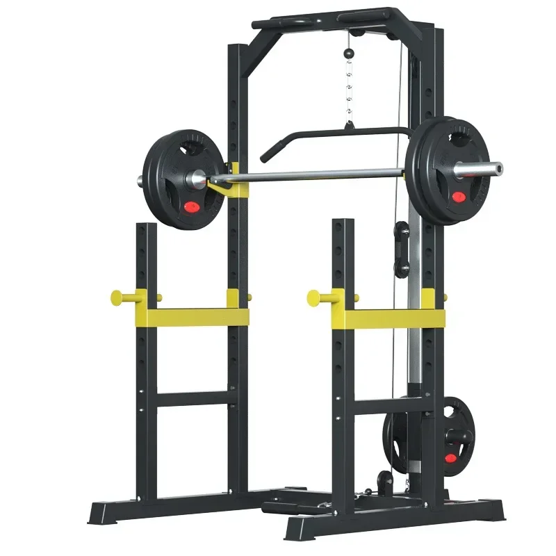 

Multi Functional Trainer Barbell Rack Commercial Gym Equipment Fitness Equipment Smith Machine Multifunctional Gym Squat Rack