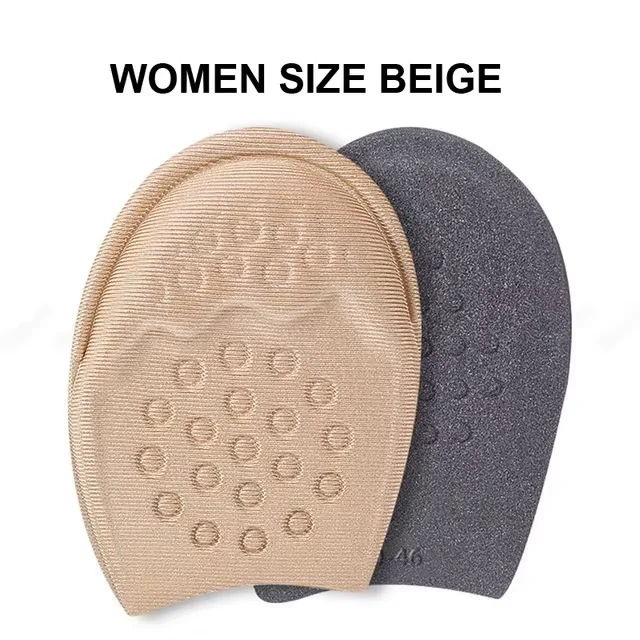 Voorvoet Pads voor Vrouwen Hoge Hakken Halve Inlegzolen Voorvoet Antislip Pijnbestrijding Insert Schoenmaat Verminderen Vulmiddel voor Te Grote Schoenen