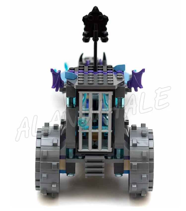 224pcs Nexoes Knights Ruina's Lock & Roller Blue Claws Rear Prison Carriage 10591 Building Blocks toy Compatible with Model