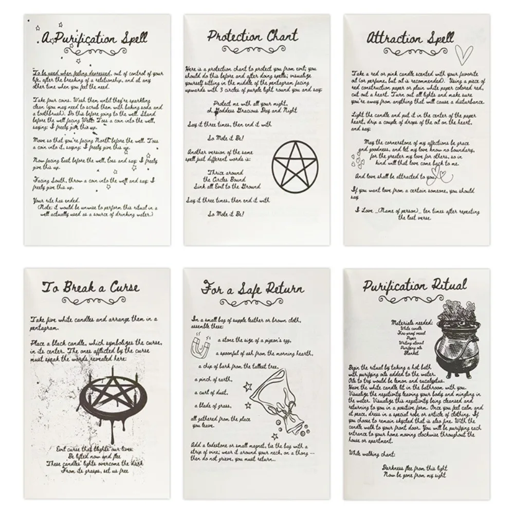 OLD WITCH SPELLS BOOK Libro de hechizos de velja bruja