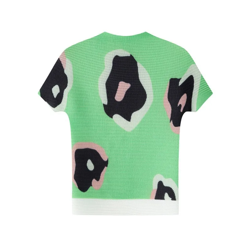 Miyake Pleated New 2026 Summer Fashion Original Unique Super Stylish Top Fashionable Versatile Short Sleeve T-Shirt for Women