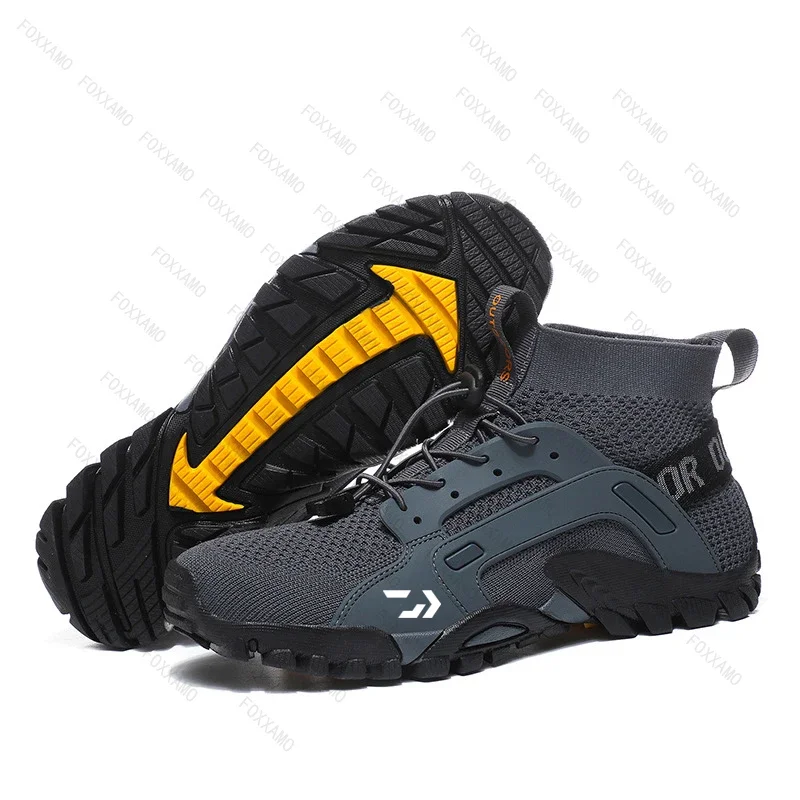 Men's Bicycle Quick Drying Shoes, Non Slip Hiking and Water Hiking Shoes, Breathable Sports Casual Hiking and Fishing Shoes