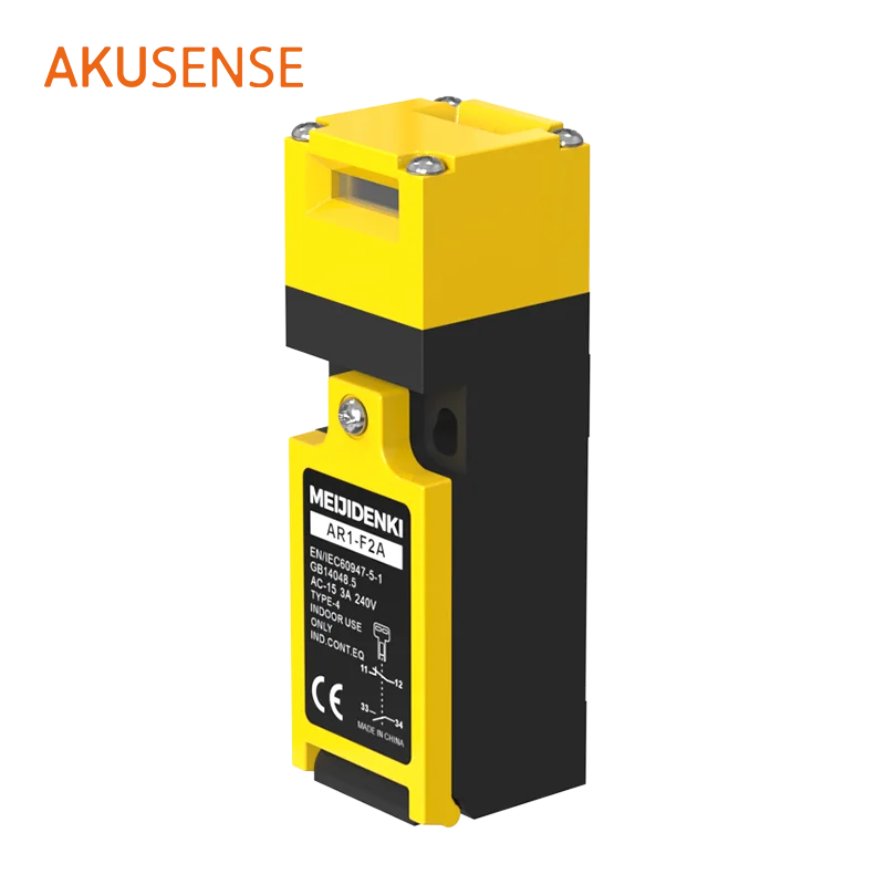 AKUSENSE AR1-F2A IP67 Safety Lock Sensor Switch Excellent Tensile Resistance Mechanical Door Guard Equipment Protection Sensors