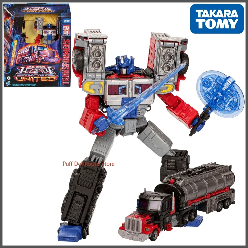 In stock Original Transformers G Series L-Class G2 Universe Laser Optimus Prime Anime Character Figure Model Toy Gift Collection