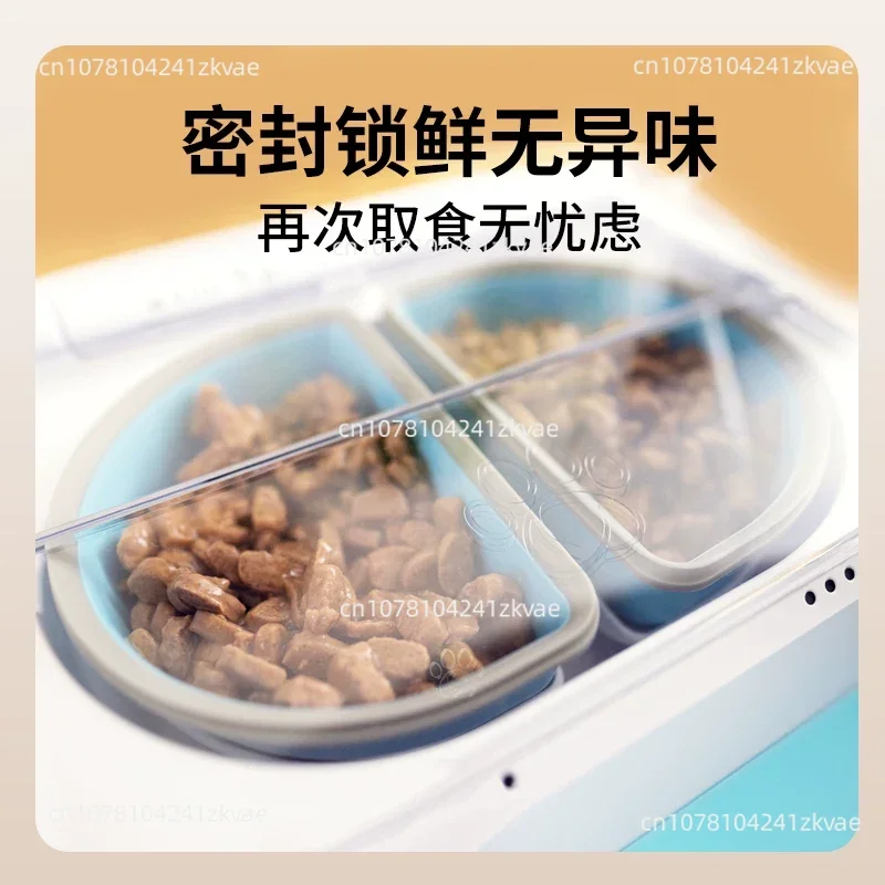 Cat Automatic Feeder Recognition Sensor Wet Food Preservation Pet Cat Bowl Insect Proof