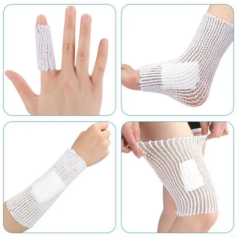 Elastic Net Wound Dressing Net Tubing Bandages Mesh Breathable Bandages Retainer Wound Dressing Tubing Gauze Easy to Use A70D