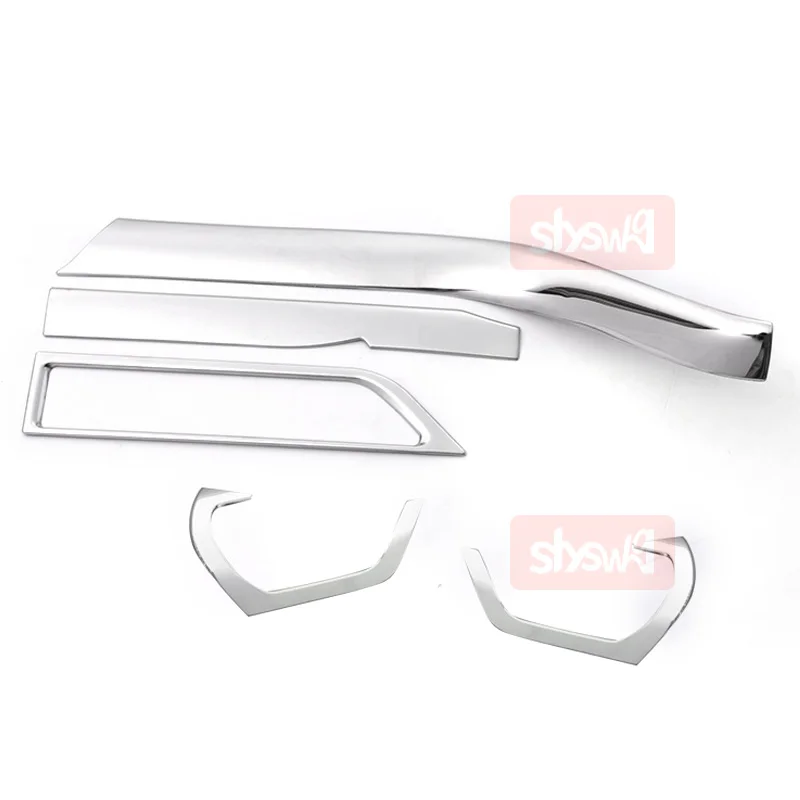 For TOYOTA VOXY 80 High Grade Interior Panel Durable Auto Protective Covers 5pcs Chrome Car Styling Stickers Accessories