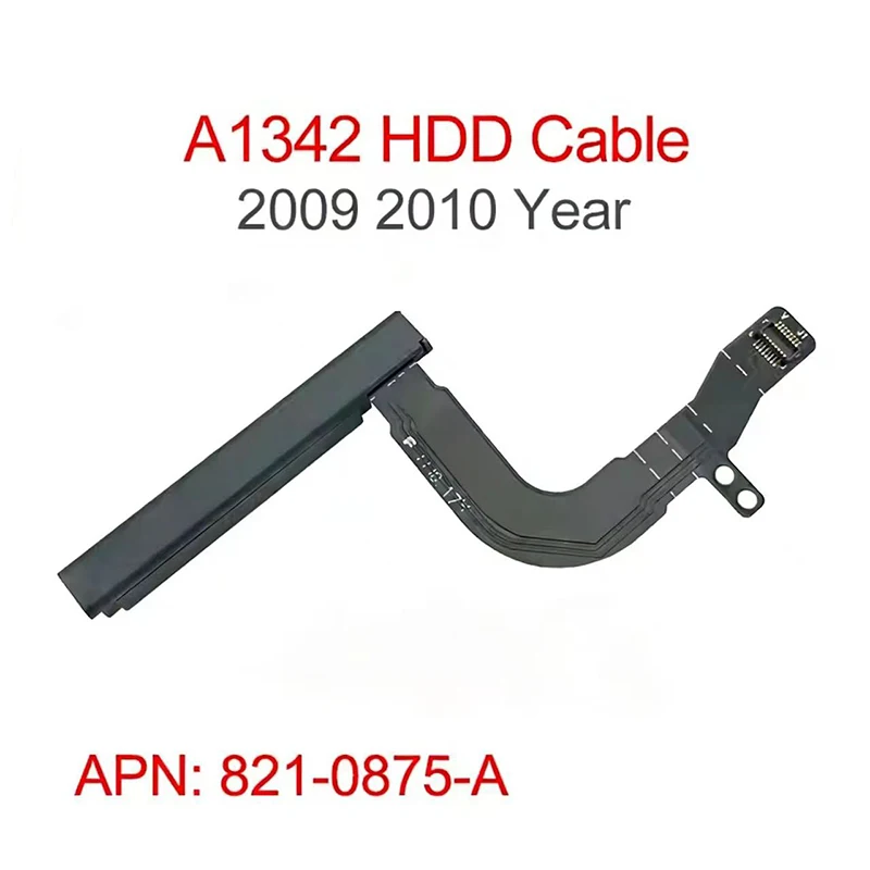 Novo cabo de disco rígido HDD A1342 821-0875-A para MacBook Unibody 13 "A1342 final de 2009, meados de 2010 MC207 MC516