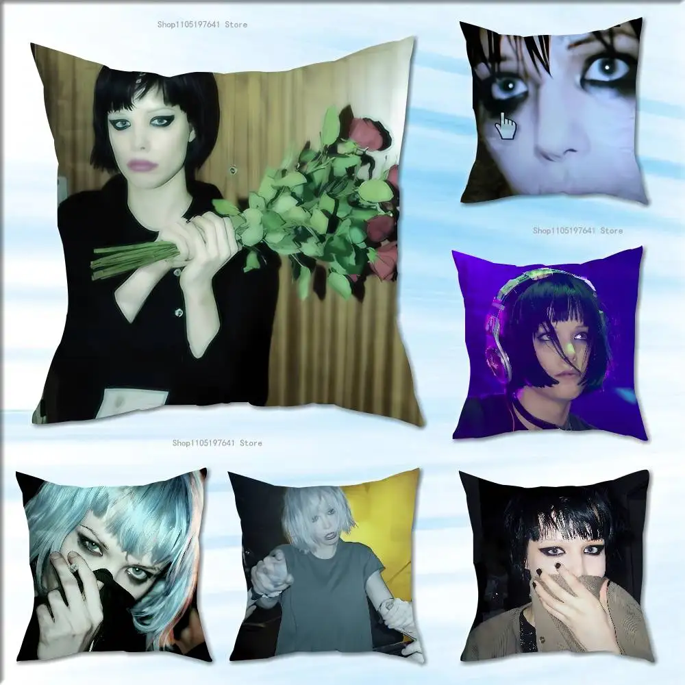 

C-Crystal Castles A-Alice Pillow Case For Sofa Decor Car Office Room Printing Cushion Cover Decorations and Protector