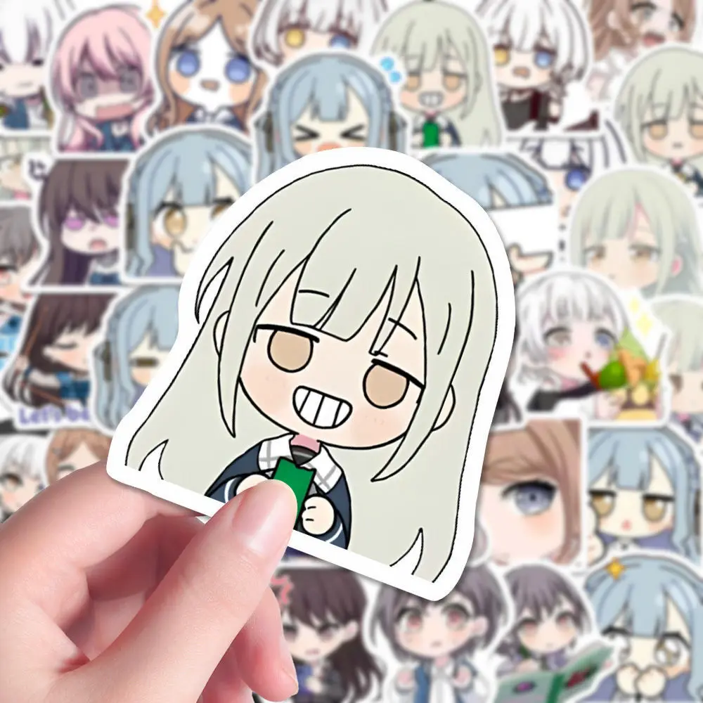 55 قطعة BanG Dream Anon Chihaya أنيمي ملصقات الكرتون الكتابة على الجدران الشارات خوذة سكيت الكمبيوتر المحمول دراجة نارية ديكور